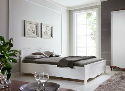 Doppelbett Milano Klassik Bett Betten Ehe Schlafzimmer Holz Designer Neu MI-2